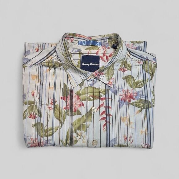 Tommy Bahama Other - Tommy Bahama Shirt Men’s Medium Tropical Floral Print Button Down Long Sleeve